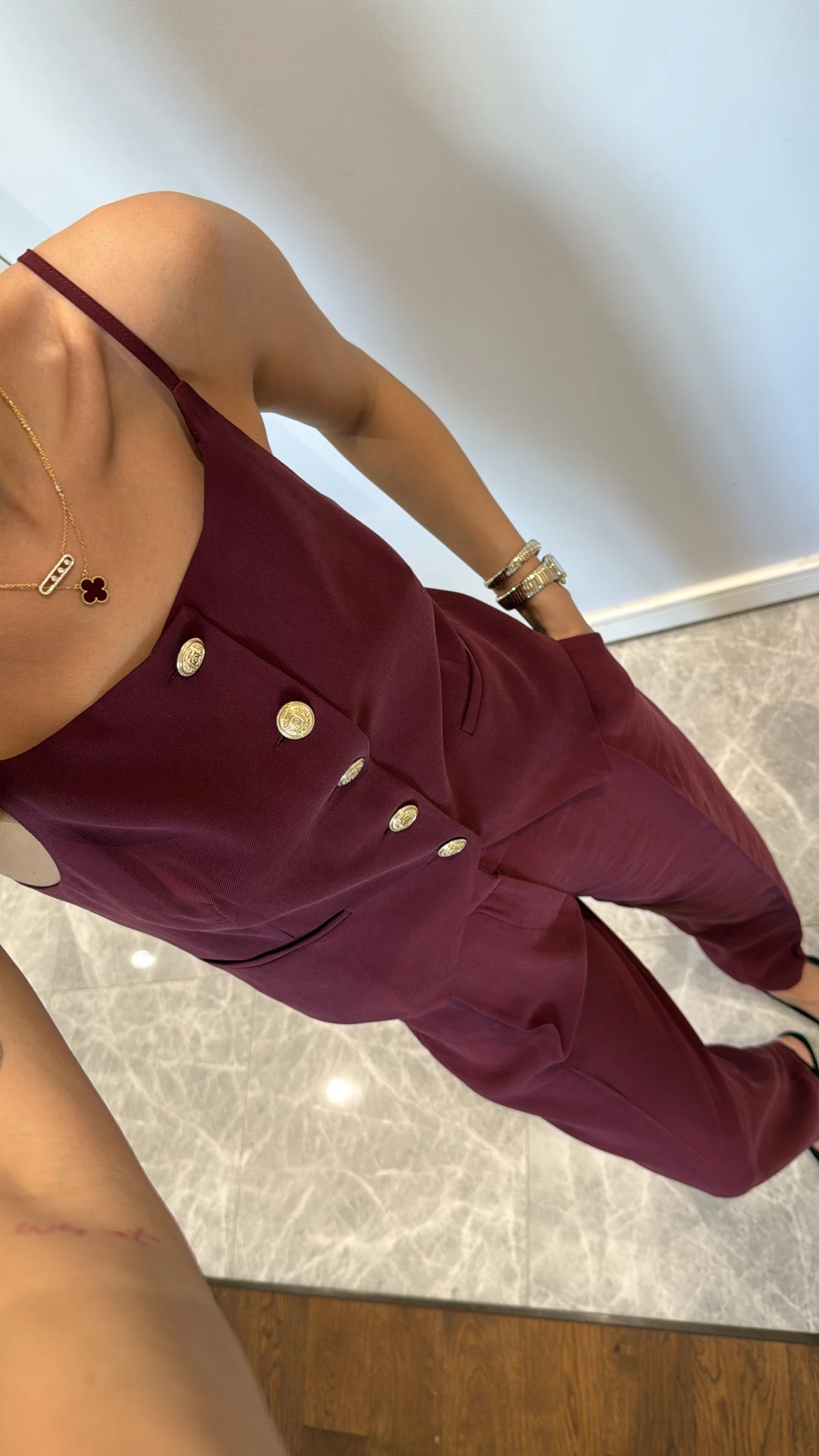 Melly burgandy set