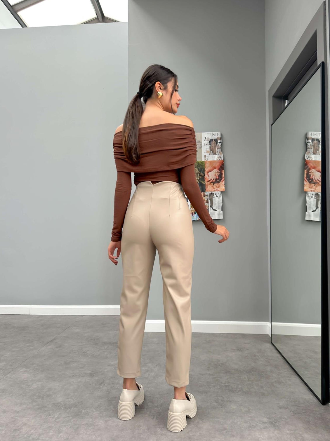 Kiki leather pants