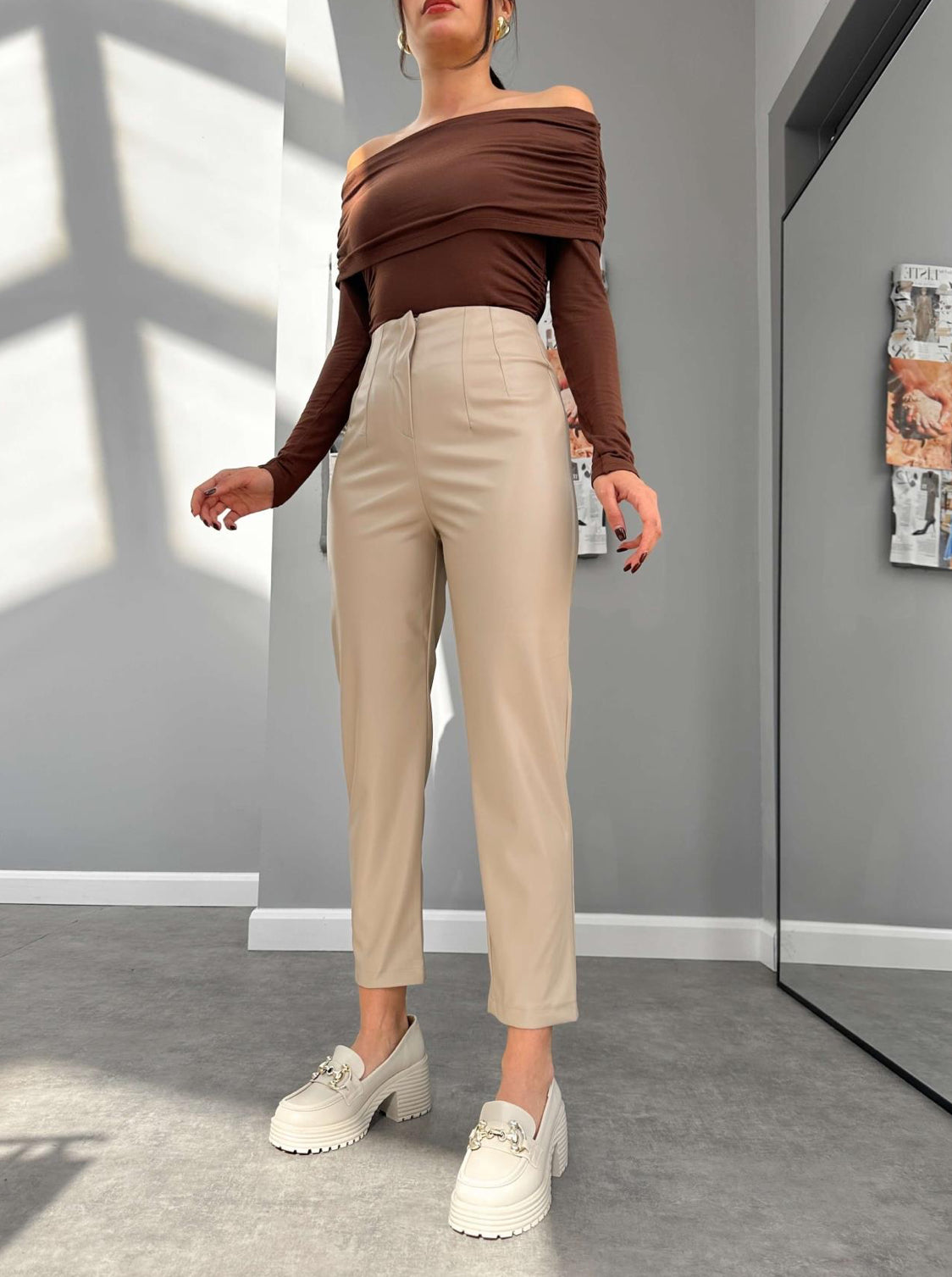 Kiki leather pants