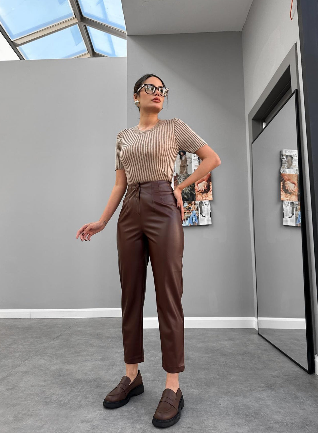 Kiki leather pants